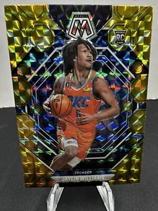 💥2022-23 Panini Mosaic Mosaic Reactive Yellow #241 Jaylin Williams OKC Thunder - Picture 1 of 2