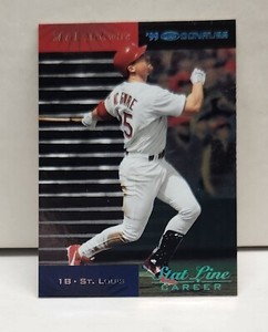MARK McGWIRE 2001 Donruss 1999 Retro STAT LINE CAREER #4 ~ #'d /219 ~ CARDINALS