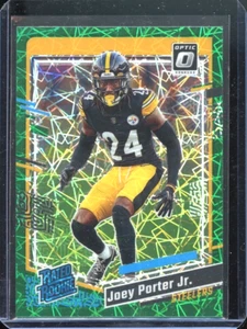 2023 Donruss Optic Football #287 Joey Porter Jr. Rated Rookie GREEN VELOCITY - Picture 1 of 2