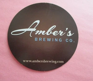 Posavasos de cerveza Amber's Brewing Company Edmonton Alberta Canadá - Imagen 1 de 1