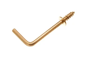 New 2,400 X Shouldered Dresser Screw In Straight L Cup Hooks 32mm 1/2 &Quot; Eb - Picture 1 of 1