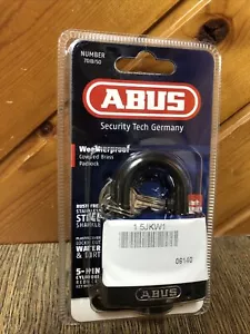 Abus 70Ib/50 Kd Padlock, Keyed Different, Standard Shackle, Rectangular Brass - Picture 1 of 3