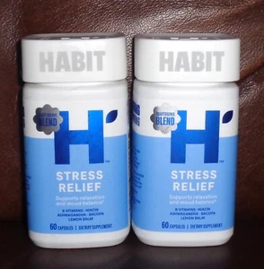 Habit Stress Relief Supplement 2 Pack (120 Capsules) - 60 Count Pack of 2 - Picture 1 of 1