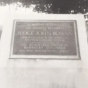 Richter John Rowan Memorial Kentucky Vintage schwarz-weiß Foto Schnappschuss - Bild 1 von 4