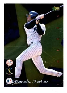 1997 PREMIER SPORTS DEREK JETER "ROOKIE OF THE YEAR" PROMO CARD (NM) GOLD FOIL* - Picture 1 of 1