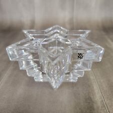 WMF Germany 24% Lead Crystal Stacked 6 Point Star of David Candle Holder