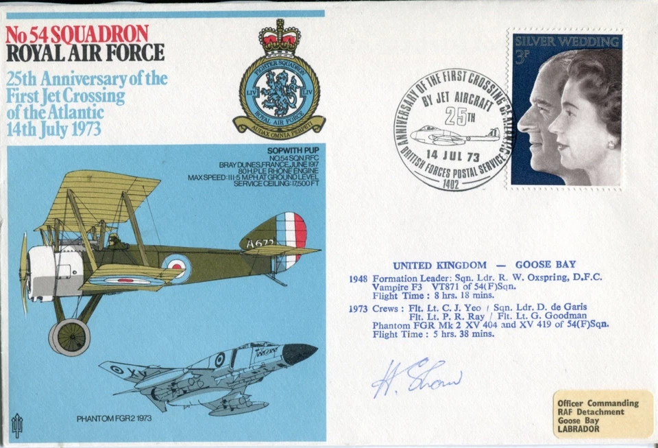 Great War, RAF & 1st KLM airline pilot who gave Douglas Bader a job signed cover - Image 1 of 1