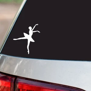 Ballerina Ballet Dancer Sticker Dancer S4 all chrome and regular vinyl colors - Picture 1 of 2