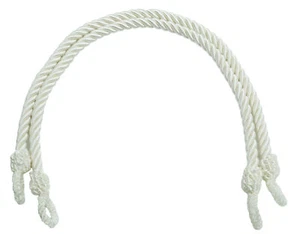 Decorative Rope Tieback, Color# A1 - Pure White [1 Pair (Set of 2)] - Picture 1 of 1