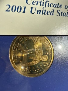 2001 S DCAM GEM PROOF SACAGAWEA Dollar From U.S Mint Proof Set - Picture 1 of 11