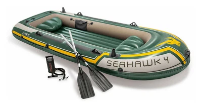 Schlauchboot Intex Seahawk 4 - 351 x 145 x 48 cm - 4-teilig - grün - Bild 1 von 3