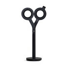 HMM Japanese Stainless-Steel Scissors with Box-Cutting Tool + Base Stand - Black