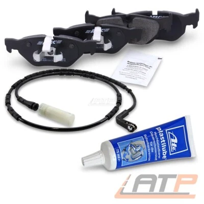 BESTPRICE SATZ BREMSBELÄGE + WARNKONTAKT + ATE PLASTILUBE HINTEN FÜR BMW 1-ER E87 3-ER E90