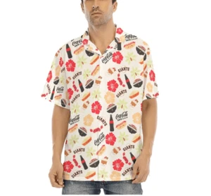 New! SF Giants Foodie Aloha Shirt 2023 - Size Med - Picture 1 of 3