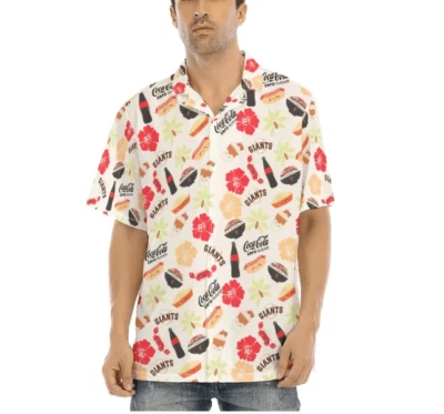 New! SF Giants Foodie Aloha Shirt 2023 - Size Med - Image 1 of 3