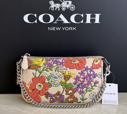 BORSA NOLITA COACH COACH AVORIO MULTI FLOREALE NUOVA CON ETICHETTE 19 CR365