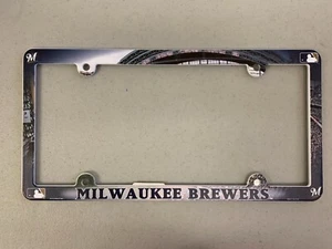 Milwaukee Brewers Béisbol MLB Plástico Marco de Placa Retro Soporte de Etiqueta de Coche - Imagen 1 de 5