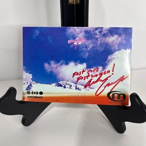 Cartolina snowboard firmata Andrew Crawford Morrow Westbeach - Foto 1 di 3