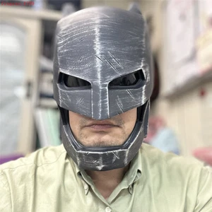 Batman Helmet Mask Soft PVC Batarang Halloween Party Movie Cosplay Prop Headgear - Picture 1 of 13