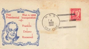 ROOSEVELT INAUGURATON 1933 - USS NEW YORK (BB-34)  - Picture 1 of 2