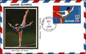 USA Post Card - 1979 - $.21 Summer Olympics, SC UXC18 Colorano Silk FDC - Picture 1 of 1