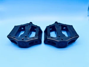 FP-836 Black Bike Pedals Platform Type 1/2" INCH BMX ROAD MTB - Picture 1 of 4