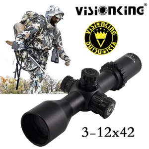 Visionking 3-12X42 FFP Rifle Scope Mil dot Hunting Tactical Sight Mount Rings - Picture 1 of 14