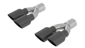 Kit de punta cromada negra Borla para 18-21 Grand Cherokee Trackhawk WK2 6,2 L V8 - Imagen 1 de 1