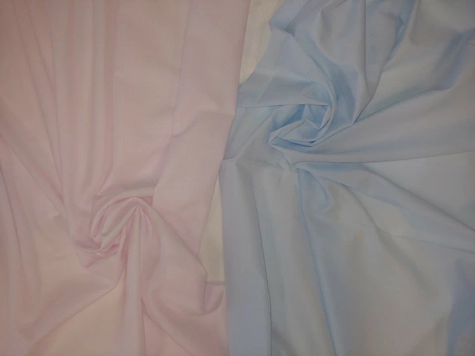 Pastel BATISTE Cotton Poly Fabric SMOCKING Lining SHEERS By The Yard FREE SHIP - Image 1 of 4