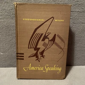 Vintage American Speaking By Olga Perschbacher And Dorothy Wilde 1943 Hardcover - Picture 1 of 16