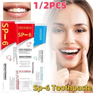 SP-6 Probiotic Toothpaste Teeth Whitening Stain Removing Brightening Deep Clean - Picture 1 of 19