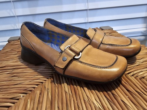 CLARKS Mocassini Clark Indaco punta quadrata con fibbia laterale taglia 5