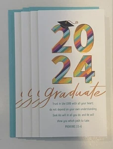 Graduation Cards ~ Gift Card/ Money Holders Lot Of 4 Dated Class Of 2024 - Picture 1 of 2