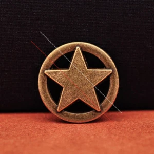 30X Latón Western Rodeo Star Leathercraft Mascota Collar Remache Tachuela Concho Tornillo - Imagen 1 de 9