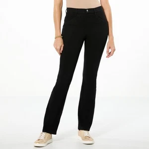 Pantalone denim Hue bambino bootcut nero 2 volte nuovo - Foto 1 di 1