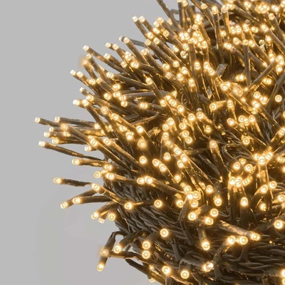 LOTTI IMPORTEX Lotti Luci Natale 2000 LED Flash Cluster 30m Bianco Caldo Decorazioni Natalizie