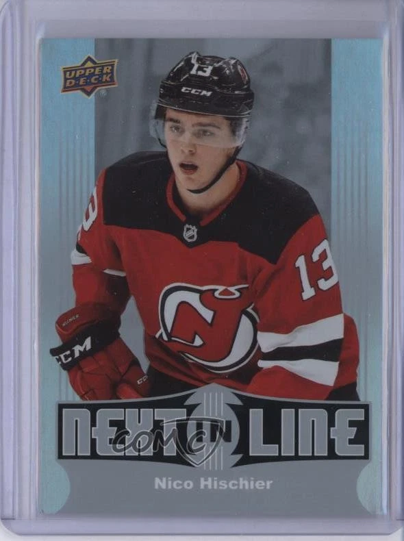 2017-18 Upper Deck Overtime Next in Line Nico Hischier #NL-1 Rookie RC - Image 1 of 2