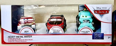 Disney Cars Heavy Metal Mater 3 Piece Die Cast Car Set 1:43 New In Package  - Image 1 of 2