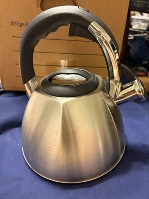 Mr. Coffee Stainless Steel Whistling 3qt Tea Kettle Stay Cool Handle - Image 1 of 4