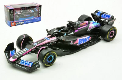 MODELLINO AUTO F1 STATICO BURAGO ALPINE A524 #31 2024 ESTEBAN OCON SCALA 1:43 - Immagine 1 di 4