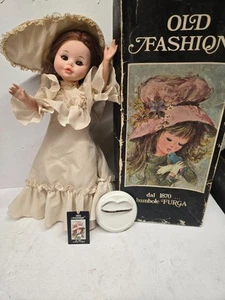 Hermosa muñeca Furga romántica antigua moda vintage de 17 pulgadas Bambole Furga con caja Org - Imagen 1 de 23