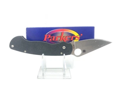 Cuchillo Spyderco "Para Militar" Negro Mangos G-10 Foto 1 de 4