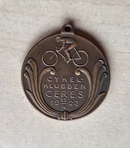 Vintage Cycling Club 1923 Ceres Sweden medal Bicycle - Picture 1 of 2