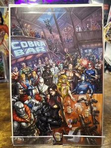 GI JOE REAL AMERICAN HERO 320 QUAH 616 COBRA BAR Virgin Variant A LTD 750 - Picture 1 of 2