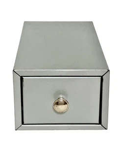 1960s VTG Business Card Small Metal File Index Box LIT-NING KARD-KEEPER USA - Picture 1 of 8