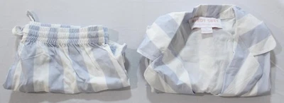 Птичий серый женщин S/S в полоску Eddie шнурка пижамы шорты комплект CL8 синий размер XS - Изображение 1 из 4