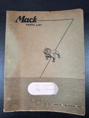 Camión Mack C41. Libro de piezas de autobús de tránsito manual 1948 diésel diagrama esquema  Foto 1 de 4