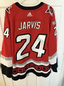 Seth Jarvis Jersey 25th Anniversary With Patch Adidas Authentic Size 56 NWT - Picture 1 of 5