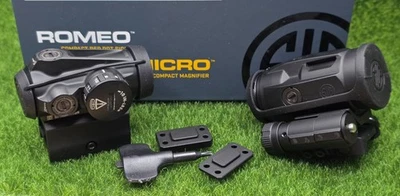 Kit combinado de punto rojo/micro lupa Sig Sauer ROMEO-MSR GEN II 2-MOA #SORJMSR101 Foto 1 de 4