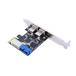 PCIE To USB3.0 Expansion Card Adapter With Front 19PIN Interface FY - Afbeelding 1 van 7